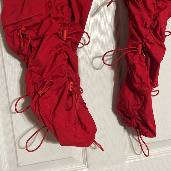 NWT Smoke Rise Red ruched pants XS - Picture 4 of 8